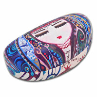 Picture of BiggDesign Blue Water Glasses Case, Soft Slip In Eyeglass Case For Women